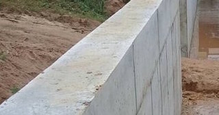 Строительство подпорной стенки из бетона в Ленинске-Кузнецком в октябре